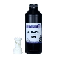 Monocure 3D Rapid Model Resin Flasche aufrecht, Flaschen Farbe schwarz, Resin Farbe weiß, Größe 1 Liter
